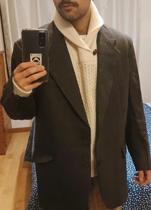 Americana gris oscura de Pierre Cardin, marca: Pierre Cardin, estado: Muito bom, tamanho: L, €6.00, €7.00 inclui Proteção do Comprador