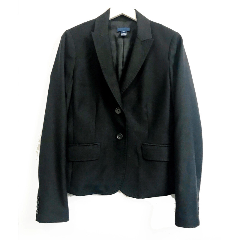 J. Crew Tailored blazer in Italian Wool. Size 6T, Black 1