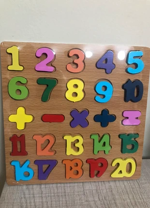 Puzzle madera números educativos Montessori bebé jouet d’eveil en bois enfant educative toys, merk: Montessori, staat: Nieuw zonder prijskaartje, maat: 3 jaar / 98 cm, € 10,00, € 11,20 inclusief Kopersbescherming