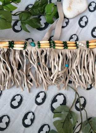 Cintura con frange in pelle scamosciata , brand: Hippie, condizioni: Nuovo senza cartellino, €10.00, €11.20 include la Protezione acquisti