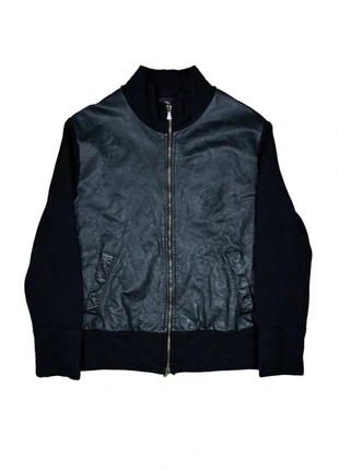 Vintage Versace Jeans Leather/Wool Zip Up, merk: Versace Jeans, staat: Heel goed, maat: S, € 85,00, € 89,95 inclusief Kopersbescherming Pro