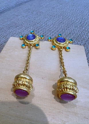 80% off | 18K gold plated high quality crystal original earrings from Japan, brand: Design and Made in Japan, condition: Very good, £25.00, £26.95 includes Buyer Protection