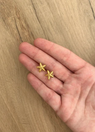 boucle d’oreille étoile de mer en acier inoxydable, merk: Fait Main, staat: Nieuw met prijskaartje, € 5,00, € 5,95 inclusief Kopersbescherming