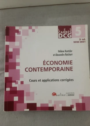 Économie Contemporaine DCG UE5, état: Très bon état, 7,00 €, 8,05 € Protection acheteurs incluse