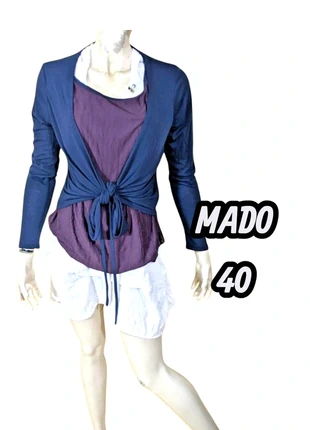 Mado et les autres Taille 40 haut en trompe l'oeil bleu violet cache coeur, brand: MADO, condition: Very good, size: L / 40 / 12, €9.50, €10.68 includes Buyer Protection Pro