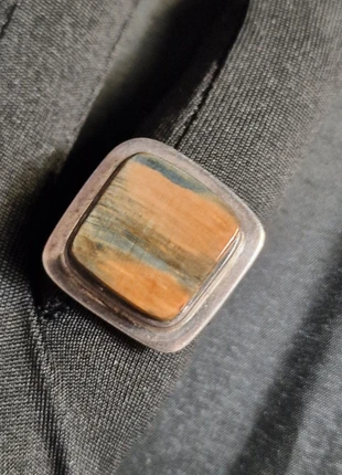 Bague en argent 925 et pierre marron, marke: Silver, zustand: Sehr gut, größe: 63.5 mm / 20.2 mm Ø, 45,00 €, 47,95 € beinhaltet Vinted-Käuferschutz Pro