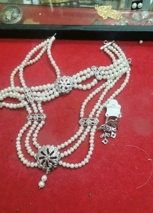 Parure Collier Mkhebel , marke: veritable perle douce et argent massif, zustand: Neu, 500,00 €, 525,70 € inklusive Vinted-Käuferschutz