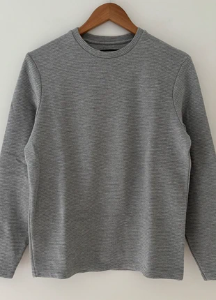 Pull ras de cou gris côtelé col rond zara S, marca: Zara, estado: Muy bueno, tamaño: S, 5,00 €, 5,95 € Protección al comprador incluida