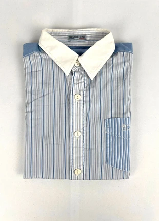 Chemise manches longues à rayure bleu & blanc Serge Blanco enfant - 8 ans, marque: Serge Blanco, état: Neuf avec étiquette, taille: 8 ans / 128 cm, 2,00 €, 2,80 € Protection acheteurs (Pro) incluse