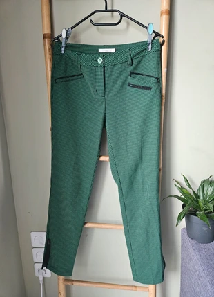 Pantalon See u soon – Taille 38 – Motif pied-de-poule vert et noir, brand: See U Soon, condition: Very good, size: M / 38 / 10, €26.00, €28.00 includes Buyer Protection