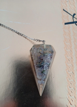 Pendule Orgonite lepidolite pourpre, marque: sansnom., état: Neuf sans étiquette, 6,50 €, 7,53 € Protection acheteurs incluse