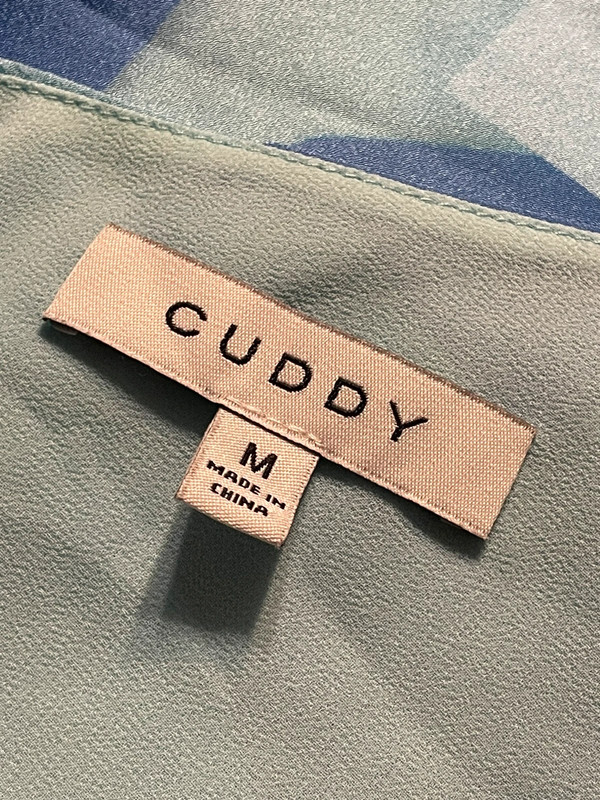 Cuddy Size Medium Womens Blue & White Off the Shoulder Mini Dress #N-5-38-10 5