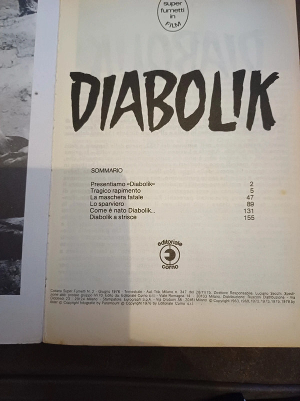 Diabolik Super Fumetti in film 1976 3