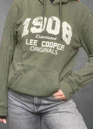 Sweat vert à capuche homme – Lee Cooper, style vintage sportwear, marque: Lee Cooper, état: Très bon état, taille: L, 8,00 €, 9,10 € Protection acheteurs incluse