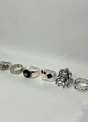 Lot 6 bagues chromes, marke: CHROME, zustand: Neu, größe: Größenverstellbar, 9,00 €, 10,15 € inklusive Vinted-Käuferschutz