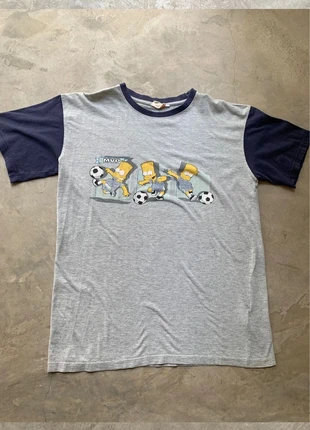 The Simpsons Bart soccer t shirt Y2K, marca: The Simpsons, estado: Bom, tamanho: M, €13.00, €14.35 inclui Proteção do Comprador