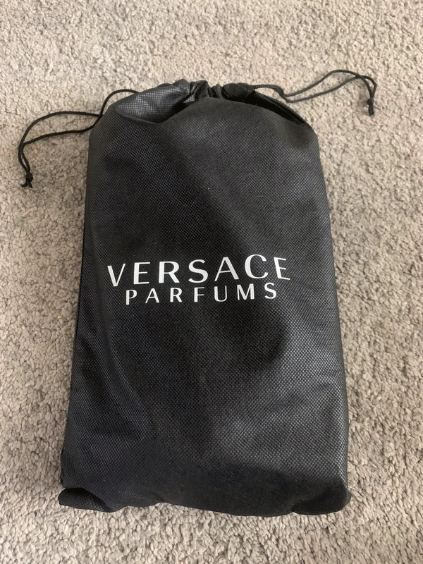 Versace Black and Gold Purse Clutch Wristlet Fragrance bag handbag