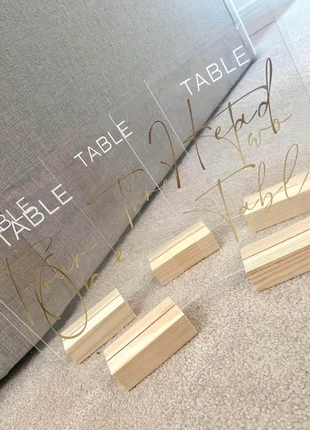 Wedding table numbers/signs, condition: Very good, £10.00, £11.20 includes Buyer Protection
