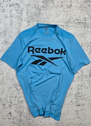 👕 T-shirt Reebok Bleu Logo Noir SpeedWick S (36-38 FR), brand: Reebok, condizioni: Ottime, taglia: S, €14.99, €16.44 include la Protezione acquisti Pro