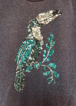 Pull sweat fille pailleté motif toucan en sequins Kiabi 6ans 💠💠, marca: Kiabi, estado: Muito bom, tamanho: 6 anos / 116 cm, €4.00, €4.90 inclui Proteção do Comprador Pro