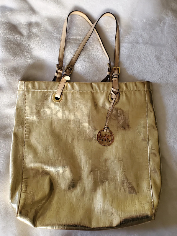 Gold shop tote bag