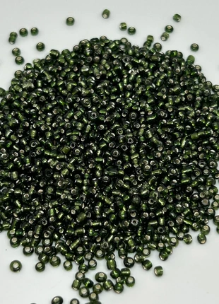 Rocailles groen 2 mm glaskralen, staat: Heel goed, € 1,20, € 1,96 inclusief Kopersbescherming Pro