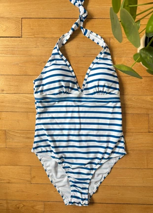 Maillot de bain une pièce rayé dos nu, brand: Out Of Swim, condition: New with tags, size: L / 40 / 12, €7.00, €8.05 includes Buyer Protection