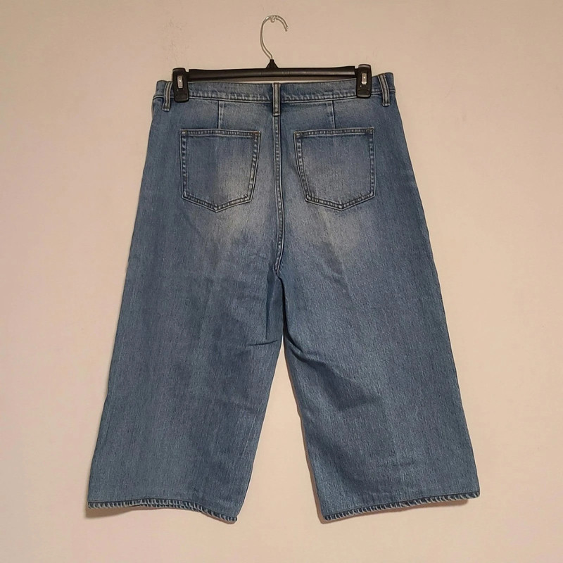 J. Crew Women'S Rayner Wide Leg Cropped Blue Jeans Size 32 2