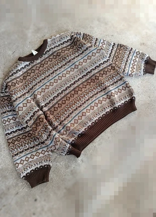 Pull à hiver à motif y2k ethnic vintage 90s y2k trui sweater jersey Pullover maglione suéter geansaí, marca: Vintage Dressing, estado: Muy bueno, tamaño: M, 25,00 €, 26,95 € Protección al comprador incluida