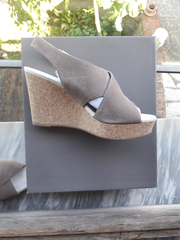 Sandali Lumberjack color beige con zeppa Vinted