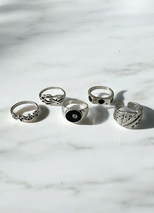 Lot de 5 bagues Stussy, marca: Stüssy, estado: Muy bueno, tamaño: Ajustable, 9,90 €, 11,10 € Protección al comprador incluida