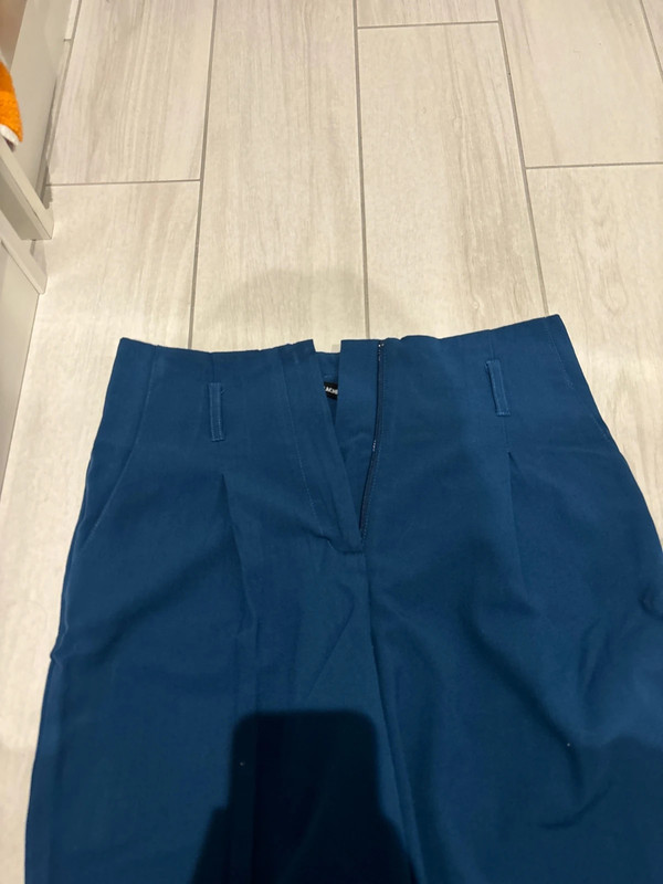 Pantalon pince bleu 2