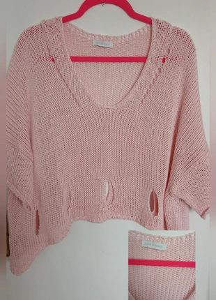 Pink new cotton loose knit, brand: Made In Italy, condition: New without tags, size: One size, €20.00, €21.70 includes Buyer Protection