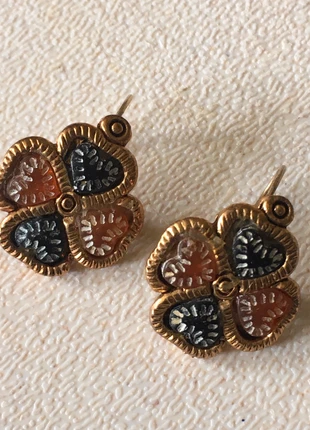 Boucles d’oreilles vintage - Lika - trèfles à 4 feuilles / 4 coeurs, marca: Vintage, estado: Muy bueno, 8,00 €, 9,10 € Protección al comprador incluida