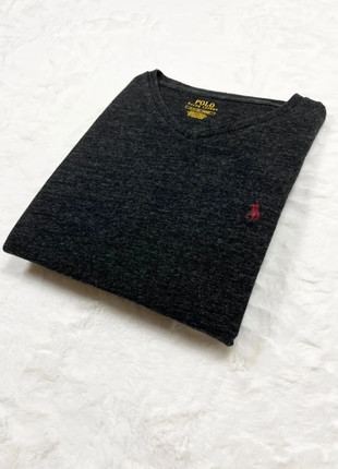 Ralph Lauren pull col V gris homme taille S coton logo bordeaux, marca: Ralph Lauren, estado: Muito bom, tamanho: S, €35.00, €37.45 inclui Proteção do Comprador Pro