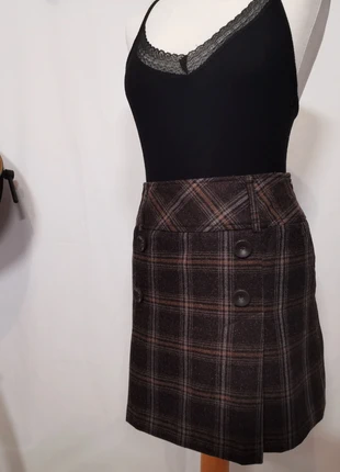 Jupe courte à carreaux doublées années 70, marca: Yessica, estado: Novo sem etiquetas, tamanho: S / 36 / 8, €13.00, €14.35 inclui Proteção do Comprador