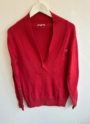 Pull Lacoste Rouge 📏 XL, marca: Lacoste, estado: Muy bueno, tamaño: XL / 42 / 14, 25,00 €, 26,95 € Protección al comprador Pro incluida