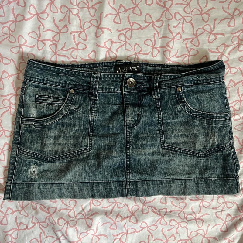 denim mini skirt 1