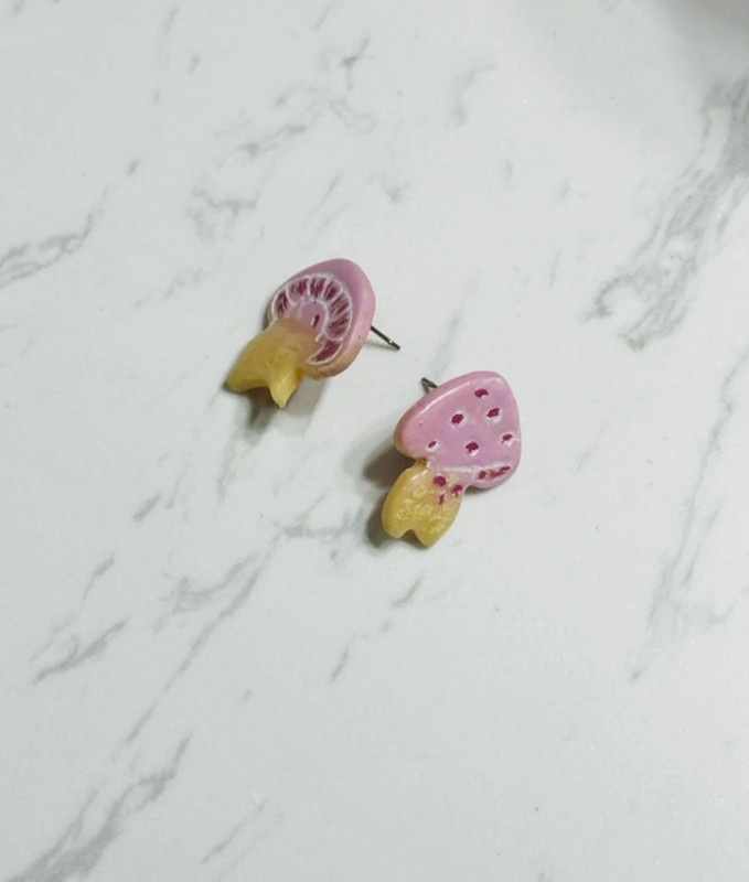 funky clay earrings 1