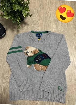 Pull bear Ralph Lauren gris 5 ans, brand: Ralph Lauren, condition: Very good, size: 5 years / 110 cm, €50.00, €53.20 includes Buyer Protection