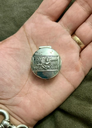 Boîte à bijoux / pilulier Thaïlandais en argent massif, marca: Argent, estado: Muito bom, €42.95, €45.80 inclui Proteção do Comprador Pro