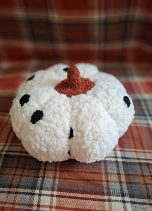 Coussin Oreiller Peluche Citrouille Blanc Pois Noirs Tricot Teddy Polaire Automne Thanksgiving Neuf, zustand: Neu, mit Etikett, 16,65 €, 18,18 € beinhaltet Vinted-Käuferschutz Pro