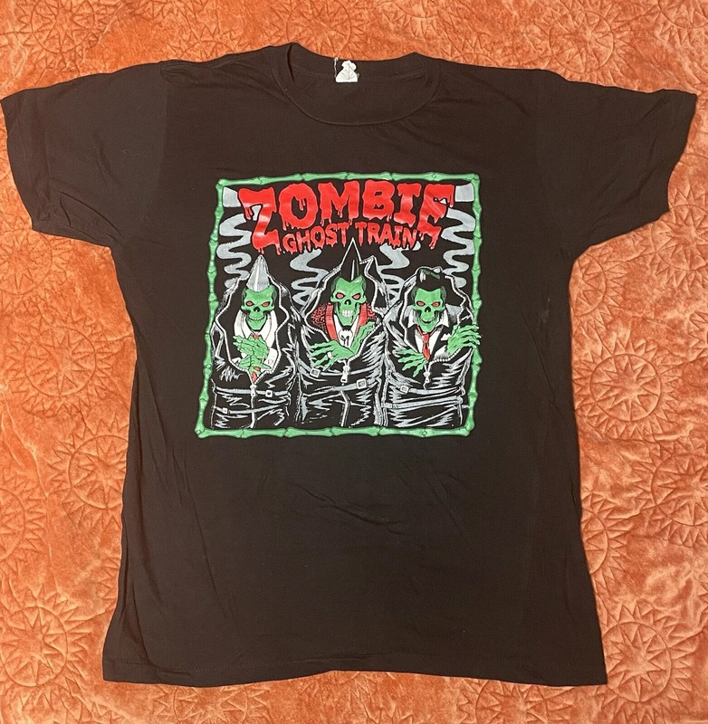 Zombie Ghost Train Shirt M Psychobilly Gothabilly Horror Pre-owned Cramps