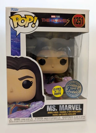 Funko Pop! Ms. Marvel (GLOW) - The Marvels #1251 NEW, marca: Funko Pop, estado: Novo com etiquetas, tamanho: Tamanho único, €9.00, €10.15 inclui Proteção do Comprador
