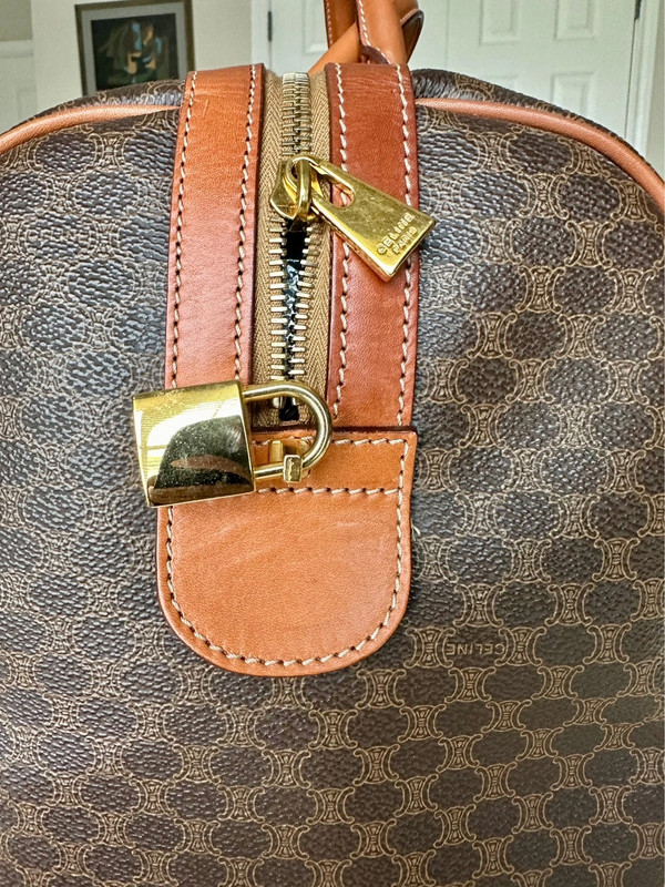 Authentic Celine Macadam Boston Bag 5