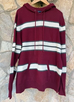 Men´s XL Stripped Burgundy Gap Hoodie Jumper, marca: GAP, estado: Nuevo sin etiquetas, tamaño: XL, 35,00 €, 37,45 € Protección al comprador incluida