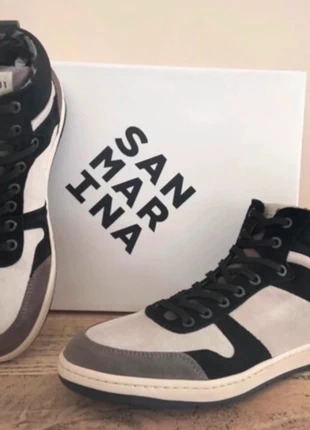 Baskets hautes en cuir San Marina, marque: San Marina, état: Neuf avec étiquette, taille: 40, 45,00 €, 47,95 € Protection acheteurs incluse