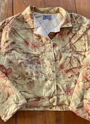 Vintage donna giubbino cropped stampa giapponese fiorata tg 46., marca: Vintage, estado: Novo sem etiquetas, tamanho: XL / 42 / 14, €15.00, €16.45 inclui Proteção do Comprador