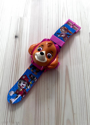 Orologio paw patrol blu e rosso chese e skye