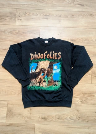 🦖 Sweat Vintage American Flag “Dinofolies” Noir – Taille S/M – Très bon état, marke: Rare, zustand: Sehr gut, größe: S, 29,90 €, 32,10 € inklusive Vinted-Käuferschutz